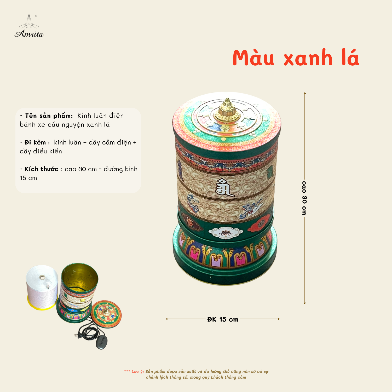 CXNP528 - Kinh luân điện bánh xe cầu nguyện ảnh 5